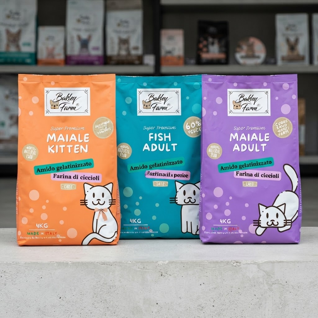 Cibo per gatti estrusione selettiva